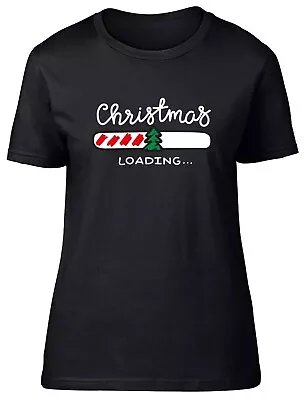 Buy Christmas Loading Xmas Fitted Womens Ladies T Shirt Gift • 8.99£