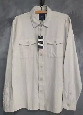 Buy Mens Crew Clothing Brushed Flannel Double Pockets Shirt Medium New With Tags • 29.99£