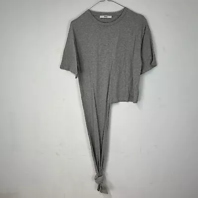 Buy Find Tie-Side Seam Detail Grey T-Shirt XS 38” Bust • 5£