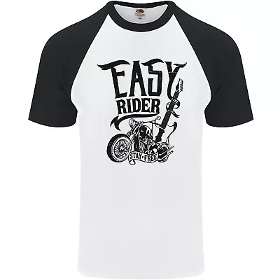 Buy Easy Rider Motorcycle Motorbike Biker Mens S/S Baseball T-Shirt • 9.99£