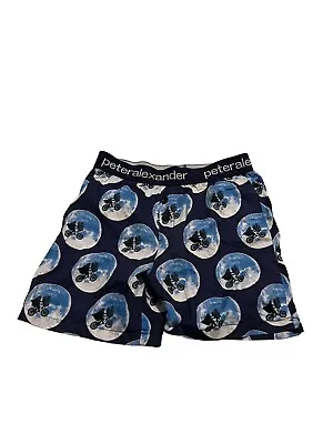 Buy Peter Alexander Jr Kids Pyjama Shorts Size 12 Years Navy Blue E.T. ET • 6.69£