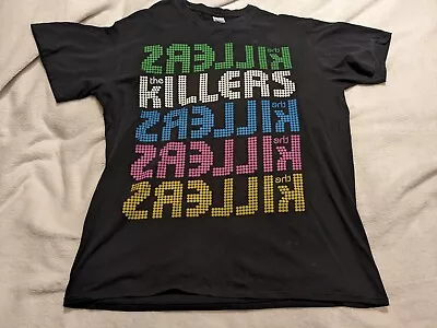 Buy The Killers T Shirt L Large 21.5 P2p Indie Rock Band Merch Tee Brandon Flowers • 24.99£