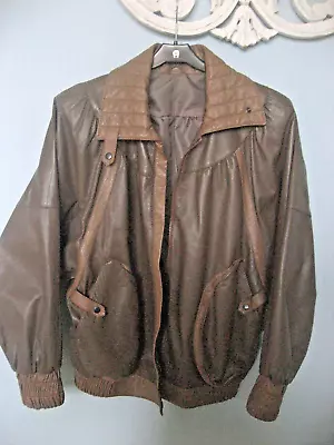 Buy Stylish Ladies Leather Jacket -Genuine Leather -Fully Lined -Bespoke -Size 36/Lg • 39.99£