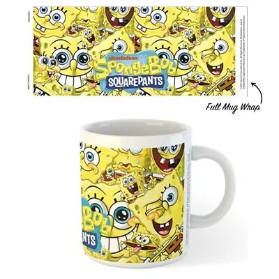 Buy Spongebob Squarepants 'Faces' Coffee Tea Mug - Official & Licensed **NEW** • 11.08£