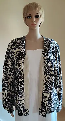 Buy Ladies Black & Beige  Cape Shawl Jacket Size XXXL By NY Appeal • 10.50£