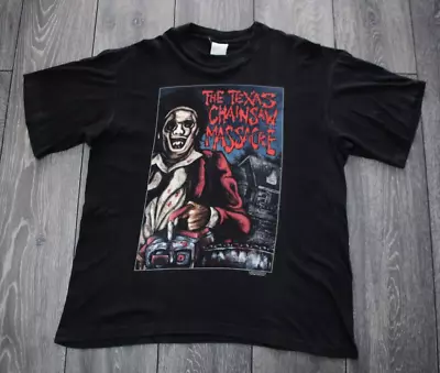 Buy True Vintage 1998 The Texas Chain Saw Massacre Horror Movie T-shirt Blue Grape • 160.85£