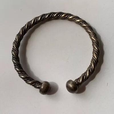 Buy A Genuine Rare Ancient Viking Bracelet Silver Snake Artifact Authentic Antique • 61.42£