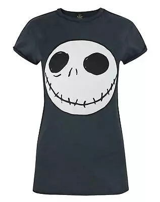 Buy Disney The Nightmare Before Christmas Grey Short Sleeved T-Shirt (Womens) • 14.99£