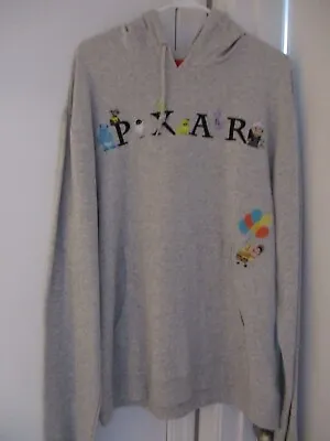 Buy Disney Store Pixar Logo Gray Hoodie NWT XL • 28.41£