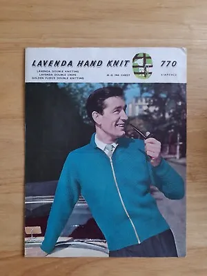 Buy Men's Lumber Jacket In Lavenda Double Knit  Lister Knitting Pattern  770  • 1.75£