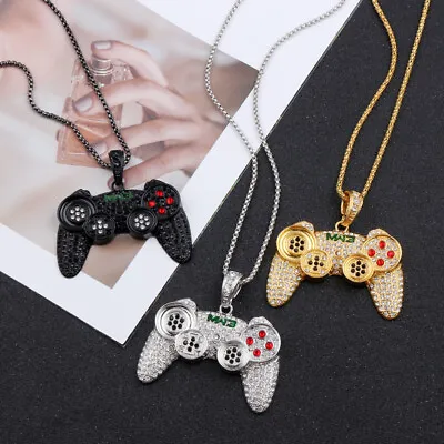 Buy Hip-Hop Unisex Game Console Jewellery Crystal Controller Necklace For Women UK • 4.99£