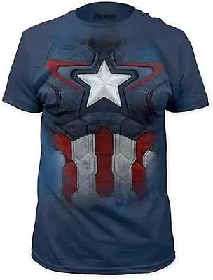Buy Avengers Age Of Ultron Captain America Suit Navy Marvel Comics T Tee Shirt S-2Xl • 34.04£