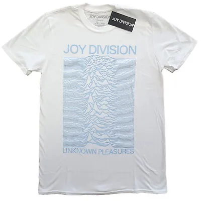Buy Joy Division Unknown Pleasures Blue On White Official Tee T-Shirt Mens • 15.99£