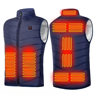 Buy Heated Vest Warm Gilet Winter Men Women Electric USB Jacket Heating Coat Thermal • 17.59£