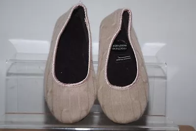 Buy Marks & Spencer Ladies Stone Colour Slippers Uk Size 5 • 0.99£