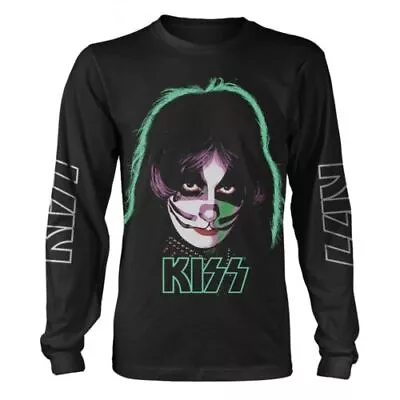 Buy Officially Licensed Kiss Peter Criss Mens Black Long Sleeve T Shirt Kiss Tee • 19.95£