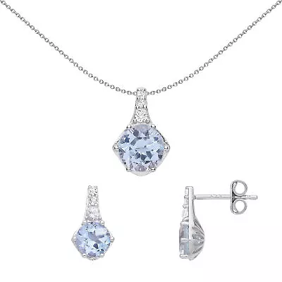 Buy Silver Jewelco London Frozen Comet Tail Earrings Necklace Set • 99.99£