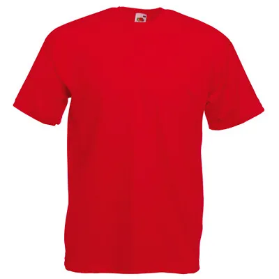 Buy 5 Pack Men's Fruit Of The Loom Plain 100% Cotton Blank T Shirt Tee's T-shirt New • 17.45£
