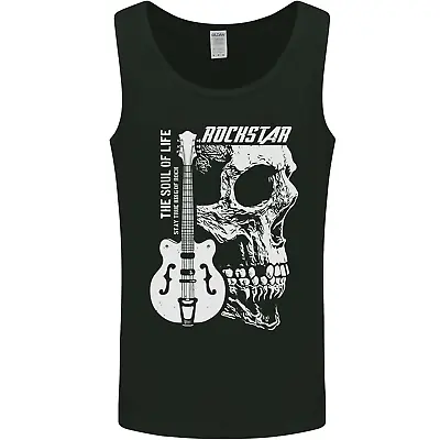 Buy Rockstar Skull Rock Heavy Metal Guitar Mens Vest Tank Top • 10.99£