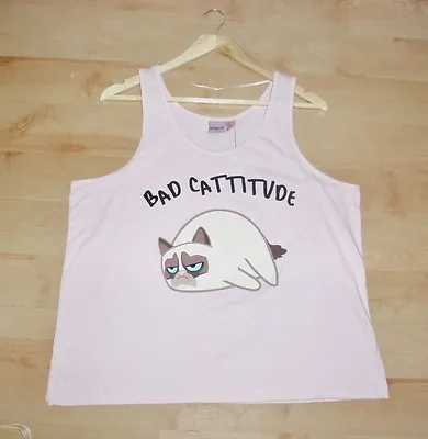 Buy BNWT Primark Ladies GRUMPY CAT BAD CATTITUDE Womens T-shirts - Various Sizes • 9.50£