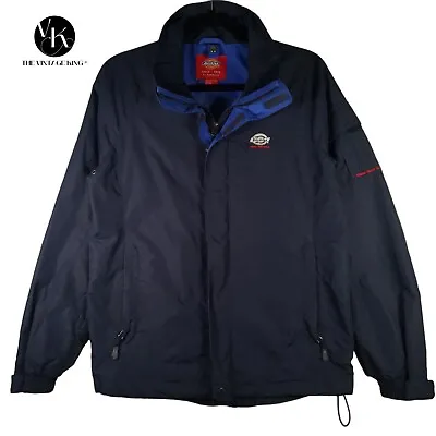 Buy Dickies Men's XS Navy Blue USA Jacket Waterproof Zip Regular Hood Jacket Size XS • 16.14£