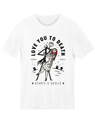 Buy Nightmare Before Christmas Jack And Sally Love You To Death T-Shirt • 18.99£