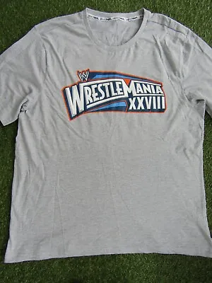 Buy Wrestlemania XXVIII WWE T-Shirt - Size XL Mens - Grey - John Cena Vs The Rock • 19.99£