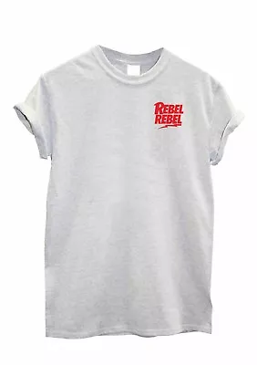 Buy Rebel Rebel Print Men's Women's UNISEX Tshirt Resist Revolution Top • 10.99£