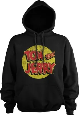 Buy Tom & Jerry Washed Logo Hoodie Black • 47.08£