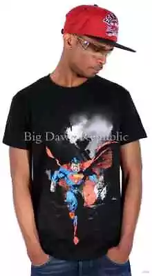 Buy Ringspun Mens Urban Summer Superman Short Sleeve Crew Neck Marvel Cotton T-Shirt • 19.99£