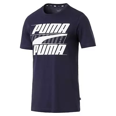 Buy Puma Rebel T Shirt Retro Classic Men's Crew Neck Cotton Short Sleeve Top Tee New • 16.99£
