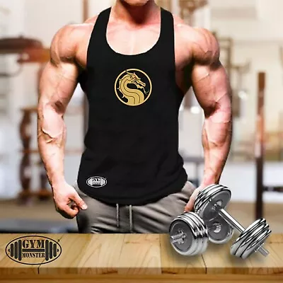 Buy Dragon Vest Gym Clothing Bodybuilding Training Workout Exercise MMA Men Tank Top • 11.99£