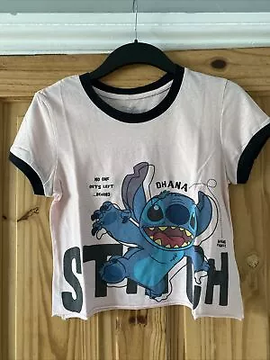 Buy Disney Stitch Shorter Length T-shirt  • 5£