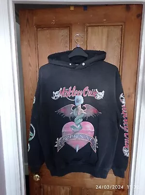 Buy REPRESENT X Motley Crue Without You Graphic Vintage Heavy Hoodie - UK XXS, Fit S • 79£