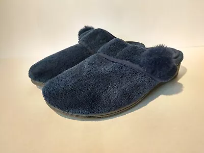 Buy Vionic Adjustable Strap Slippers Emily Sz 5 EU 36  NAVY BLUE House Comfort Shoes • 18.90£