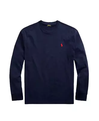 Buy Ralph Lauren Polo T Shirt Mens Crew Neck LONG Sleeve Custom Fit Gift Tops • 14.99£