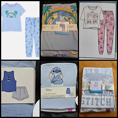 Buy Bnwt Primark Disney Lilo & Stitch Pyjamas Pj's Tshirt - Vest - Shorts - Long • 14.99£