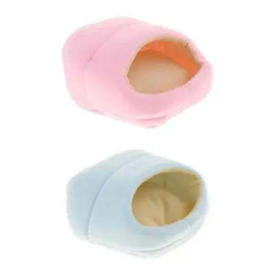 Buy Hamster Puppy Cozy Sleeping Bag Small Pet Cave Half Covered Slipper Shape • 6.24£