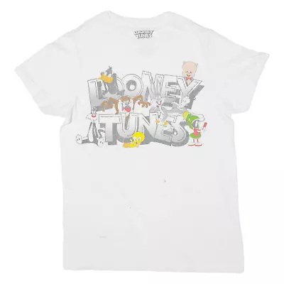 Buy LOONEY TUNES Womens T-Shirt Cream USA S • 5.99£