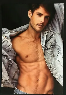 Buy Photo Hot Sexy Stud Muscular Shirtless Hunk Male Denim Jacket Man 4x6 Picture  • 4.71£