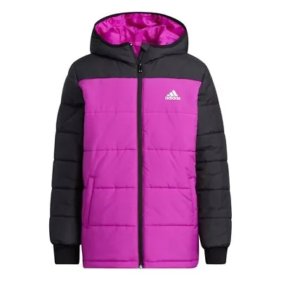 Buy Adidas Winter Padded Jacket Kids Large L 11-12 Years - Pink/Black - Brand New • 20£