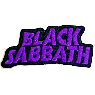 Buy BLACK SABBATH Iron-On Woven Patch Cut-out Wavy Logo Official Licenced Merch Gift • 4.30£