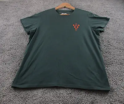 Buy Star Wars T-Shirt XL Round Neck Short Sleeve Green Graphic Cotton Ahsoka Zing • 15.80£