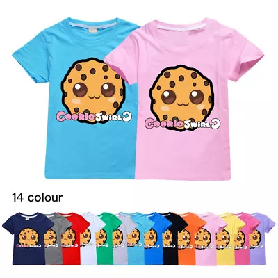 Buy New Boys Girls 100% Cotton COOKIE SWIRL C Casual Short Sleeve T-Shirt Tops Gift • 9.78£