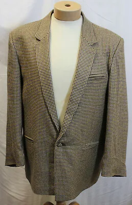 Buy Mens 1950s Brown Hounds Tooth Box Jacket Rockabilly Rock N Roll 50's Rockin R&R • 199£