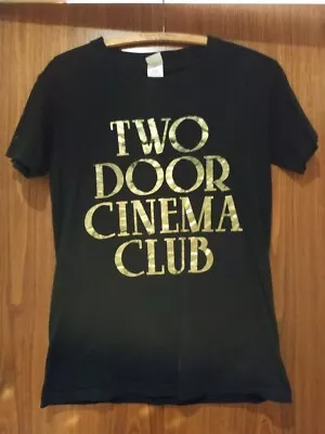Buy TWO DOOR CINEMA CLUB OFFICIAL VINTAGE Tour T Shirt Size SMALL Gold Indie Electro • 10.99£