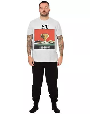 Buy ET Grey Short Sleeve Long Leg Pyjama Set (Mens) • 22.99£