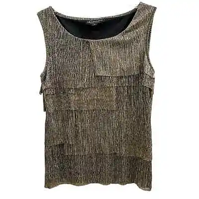 Buy Connected Apparel Gold Shimmer Sleeveless Blouse • 10.69£
