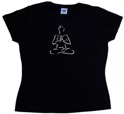 Buy Yoga Lotus Pose Ladies T-Shirt • 12.99£
