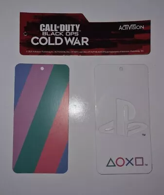 Buy PLAYSTATION & CALL OF DUTY COLD WAR X 3 Clothing Tags PS COD  • 3£
